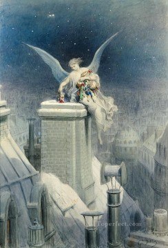  angel - ángel en Nochebuena nevando